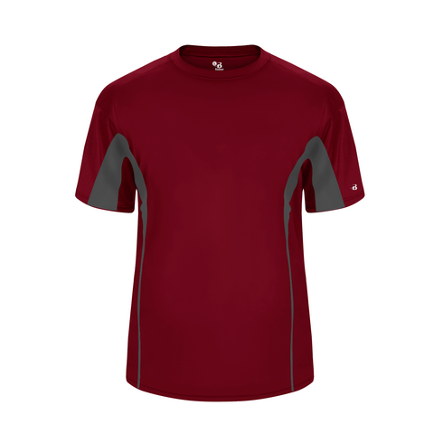Badger Sport Drive Tee (414700-024104), Color 'Cardinal/Graphite'